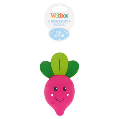 Webbox Squeaky Vegetable dog toy (British brand)