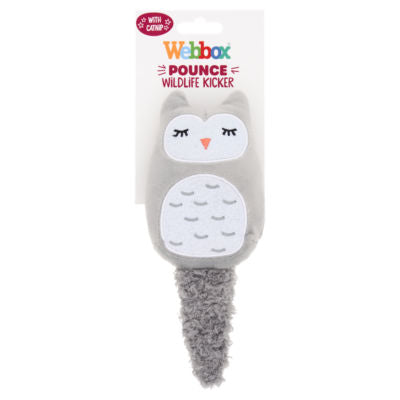 Webbox Pounce Wildlife Kicker toy with catnip (British brand)
