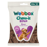 Webbox dog treats liver flavour 200g, imported from the UK