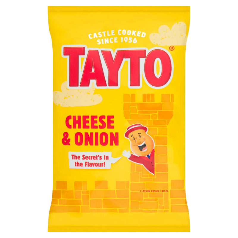 Tayto Cheese & Onion crisps 150g, UK version