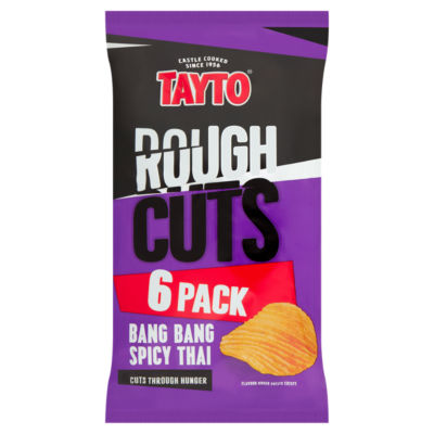 Tayto crisps Bang Bang Spicy Thai flavour multipack 6x25g - British product