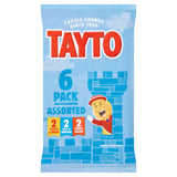 Tayto assorted flavour potato crisps multipack 6 x 25g, imported from the UK