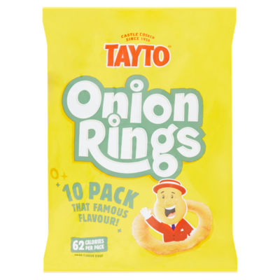 Tayto Onion Rings 10-pack 13g each, UK version