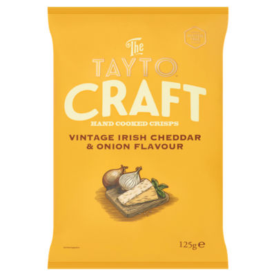 Tayto crisps vintage Irish cheddar onion flavour 125g - British product