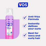 VO5 curl defining mousse 188g (British brand)