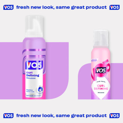 VO5 curl defining mousse 188g (British brand)