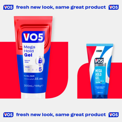 VO5 Mega Hold strong styling gel 200ml (British brand)