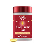 ASDA Seven Seas Cod Liver Oil Max Strength Omega-3 Capsules 60 Pack- Buy online at McGrocer
