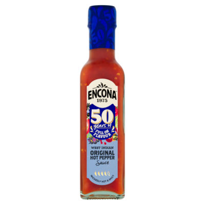 Encona West Indian Hot Pepper Sauce 220ml - British product