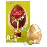 Lindt milk chocolate egg with Lindor pistachio truffles 260g (British brand)