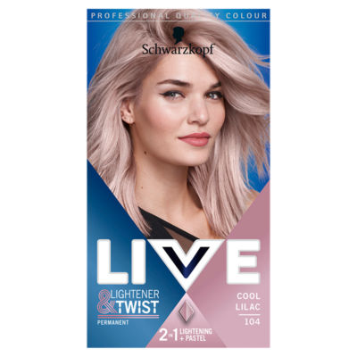 Kit de teinture capillaire permanente Schwarzkopf Cool Lilac - Produit britannique