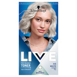 Schwarzkopf LIVE hair toner Ice White T1 semi-permanent (British brand)