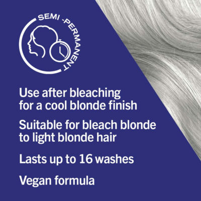 Schwarzkopf LIVE hair toner Ice White T1 semi-permanent (British brand)