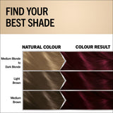 Schwarzkopf burgundy red permanent oil colour hair dye (British brand)