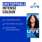Schwarzkopf LIVE Cosmic Blue permanent hair dye - British product
