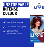 Schwarzkopf LIVE L75 Deep Red permanent hair dye - British product