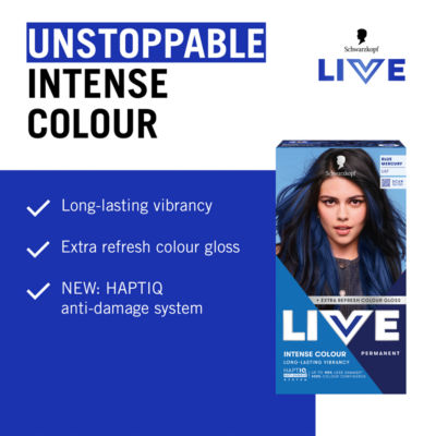 Schwarzkopf Blue Mercury permanent hair dye, UK version