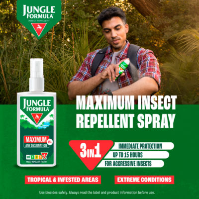Jungle Formula Insect Repellent Spray Maximum Strength 90ml, UK version