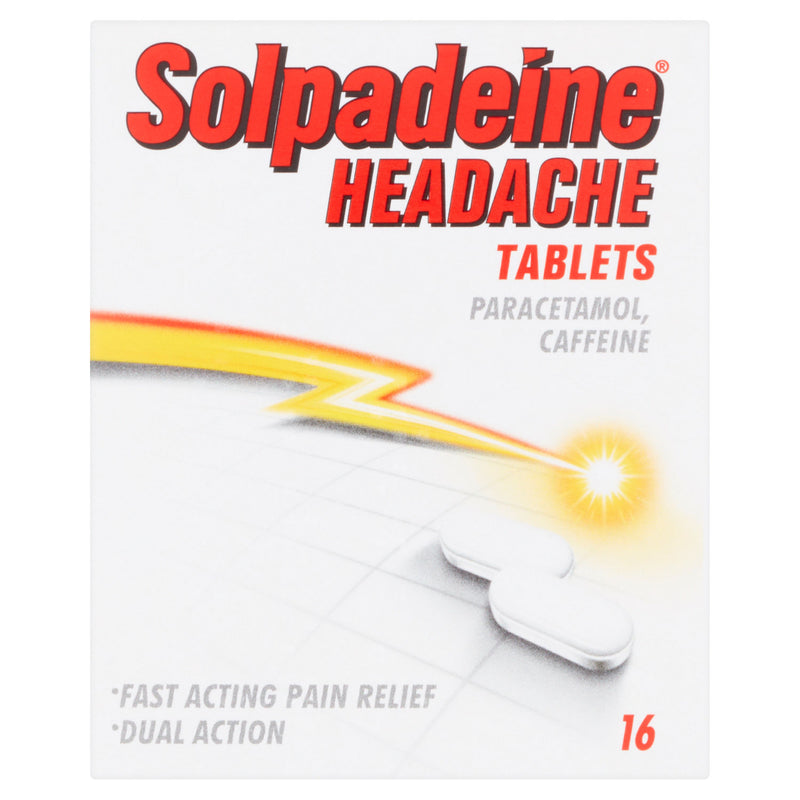 Solpadeine Headache 500mg/65mg Tablets 16 Tablets (British brand)