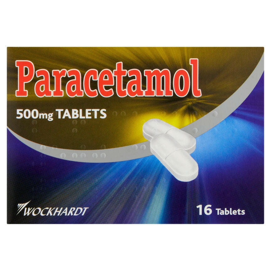 Wockhardt Paracetamol 500mg Tablets 16 Tablets GOODS ASDA