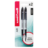 ASDA Uni-ball Air 2 Black Medium Rollerball Pens 0.7mm- Buy online at McGrocer