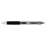 uni-ball Signo 207 black medium gel ink rollerball pen pack of 2 (British brand)