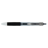 uni-ball Signo 207 black medium gel ink rollerball pen pack of 2 (British brand)