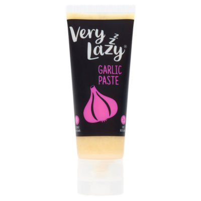 Very Lazy garlic paste tube packaging size 75 grams (British brand)