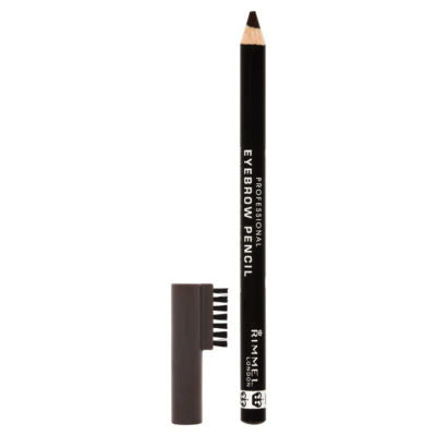 Rimmel London eyebrow pencil Black Brown 1.4g, imported from the UK