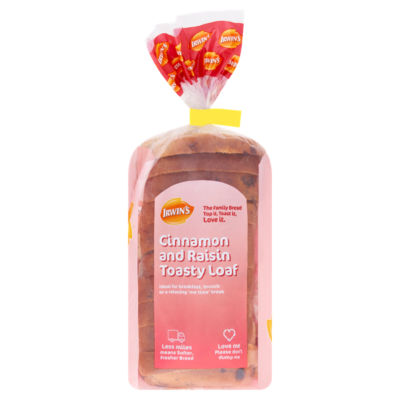 Irwin's cinnamon raisin toast loaf 400g, UK version
