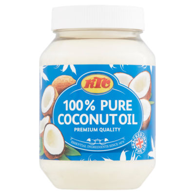 KTC 100% Pure Coconut Oil 500ml container, UK version
