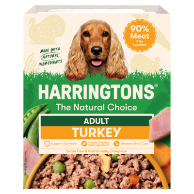 ASDA Harringtons Adult Complete Wet Dog Food Turkey with Potato & Veg 400g- Buy online at McGrocer