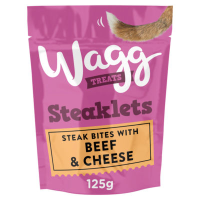 Wagg Steaklets dog treats 125g (British brand)