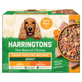 ASDA Harringtons Adult Complete Wet Dog Food Fresh Poultry Recipe 6x400g Tray Packs- Buy online at McGrocer