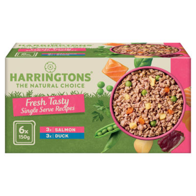 Harringtons Adult Nassfutter für Hunde Ente Kartoffel Gemüse 6x150g Schale