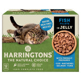 ASDA Harringtons Wet Cat Food Pouches Fish in Jelly 12x85g- Buy online at McGrocer