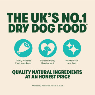 Harringtons dry puppy food rich in turkey and rice 1.7kg, UK version