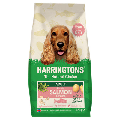 ASDA Harringtons Rich in Salmon & Potato Dry Adult Dog Food 1.7kg- Buy online at McGrocer