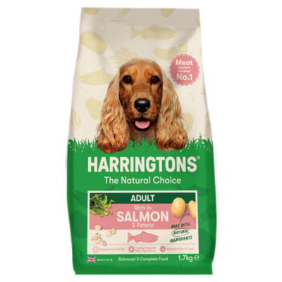 ASDA Harringtons Rich in Salmon & Potato Dry Adult Dog Food 1.7kg- Buy online at McGrocer