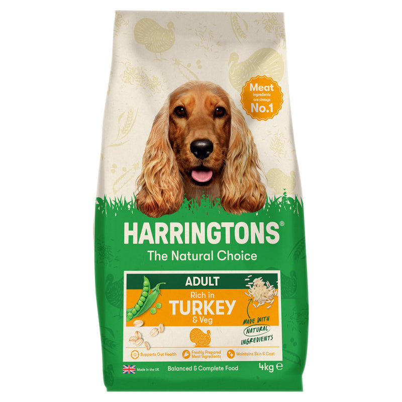 Harringtons turkey with veg dog food 4kg, UK version