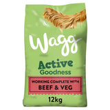 ASDA Wagg Active Goodness Complete Dog Food Rich in Beef & Veg 12kg- Buy online at McGrocer