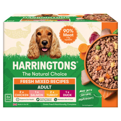 Harringtons Adult Wet Dog Food Mixed Varieties 6x400g, UK version