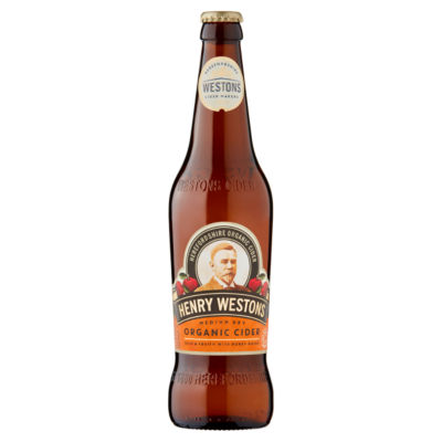 Henry Westons organic cider medium dry 500ml, UK version