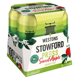 Westons Stowford Press sweet apple cider 4-pack 440ml (British brand)