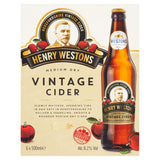 Henry Westons medium dry vintage cider 6 x 500ml, UK version