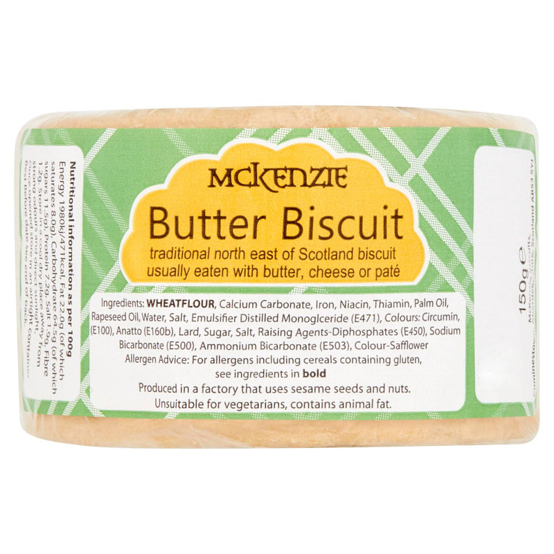 Mckenzies traditional butter biscuit 150g - British product