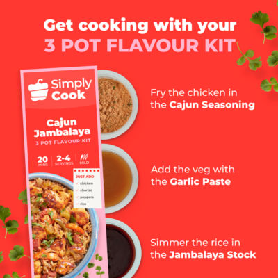 Simply Cook Cajun Jambalaya recipe kit 60g (British brand)