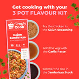 Simply Cook Cajun Jambalaya recipe kit 60g (British brand)