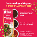 Simply Cook Sticky Vietnamese stir-fry sauce kit 85g (British brand)