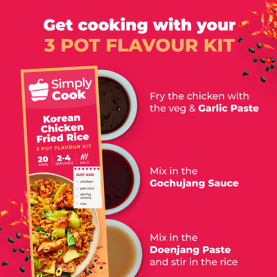 Simply Cook Korean Fried Rice recipe kit 70g (British brand)